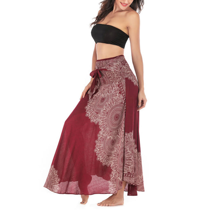 Buddha Stones Zwei Stil Tragen Boho Mandala Blume Strand Rock Kleid - image 25