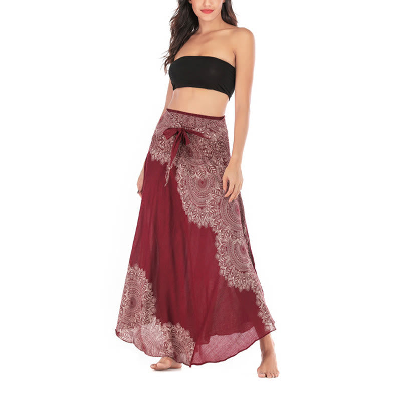 Buddha Stones Zwei Stil Tragen Boho Mandala Blume Strand Rock Kleid - image 27