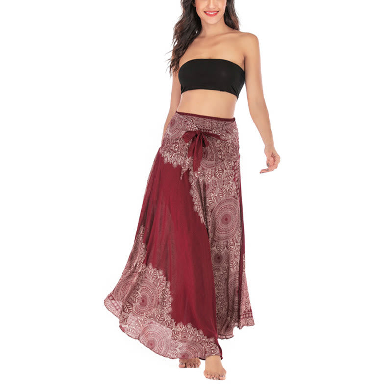 Buddha Stones Zwei Stil Tragen Boho Mandala Blume Strand Rock Kleid - image 21