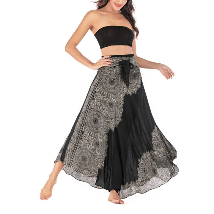 Buddha Stones Zwei Stil Tragen Boho Mandala Blume Strand Rock Kleid - image 15