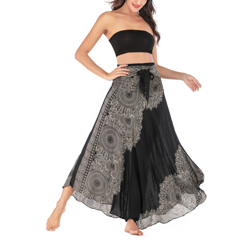 Buddha Stones Zwei Stil Tragen Boho Mandala Blume Strand Rock Kleid - image 16