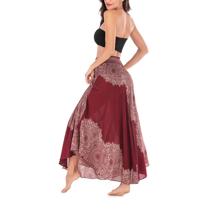 Buddha Stones Zwei Stil Tragen Boho Mandala Blume Strand Rock Kleid - image 26