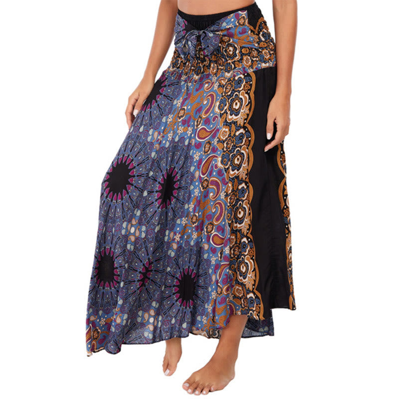 Buddha Stones Zwei Stil tragen Boho Mandala Blumen Wassertropfen Schnürrock Kleid - Distel - US4-12， UK/AU8-16，EU36-44 (F) - image 15