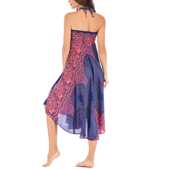 Buddha Stones Zwei Stilwear Bohemian Kompass Rose Blume Schnürrock Kleid - image 17