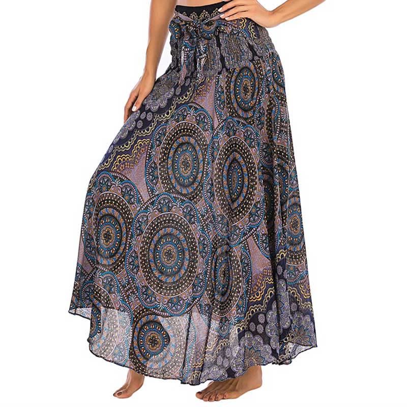Buddha Stones Zwei Stil-Tragen Bohemian Mandala Blumen Schnürkleid - RosyBrown - US4-12， UK/AU8-16，EU36-44 (F) - image 28