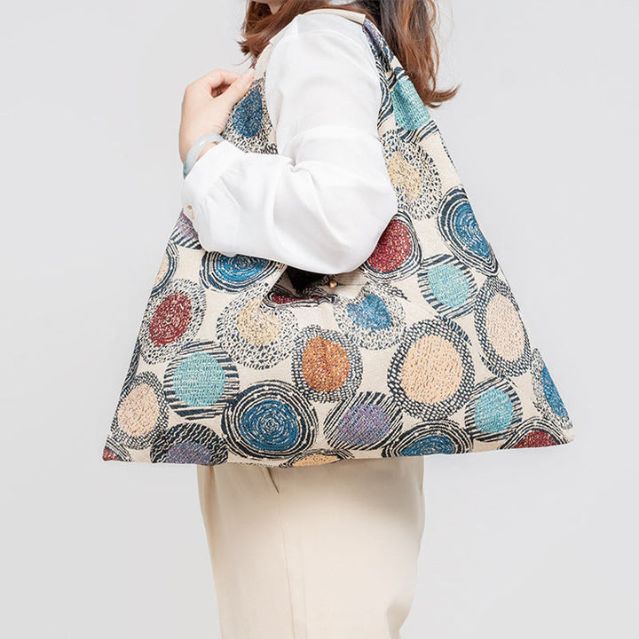 Buddha Stones Geometrie Tiger Blumen Leopard Streifen Druck Unterarm Dreieck Schultertasche