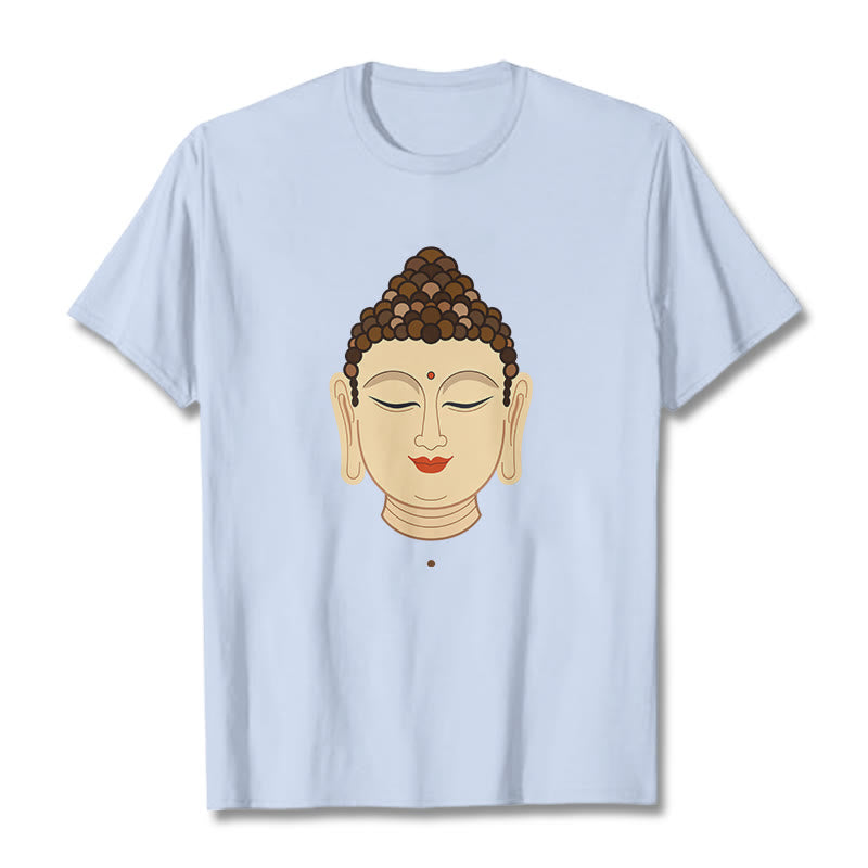 Buddha Stones Meditation Buddha Tee T-Shirt - Hellcyan - 2XL - image 17