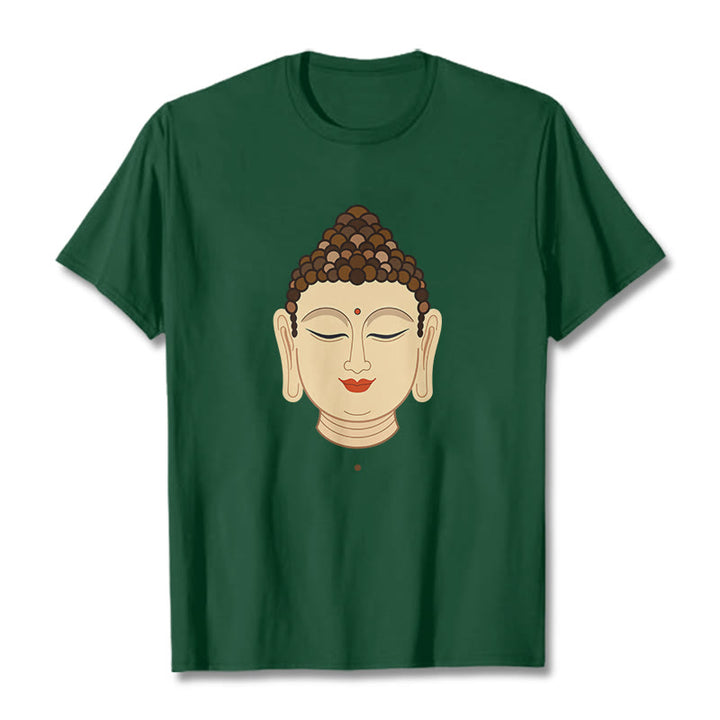 Buddha Stones Meditation Buddha Tee T-Shirt - Waldgrün - 2XL - image 9