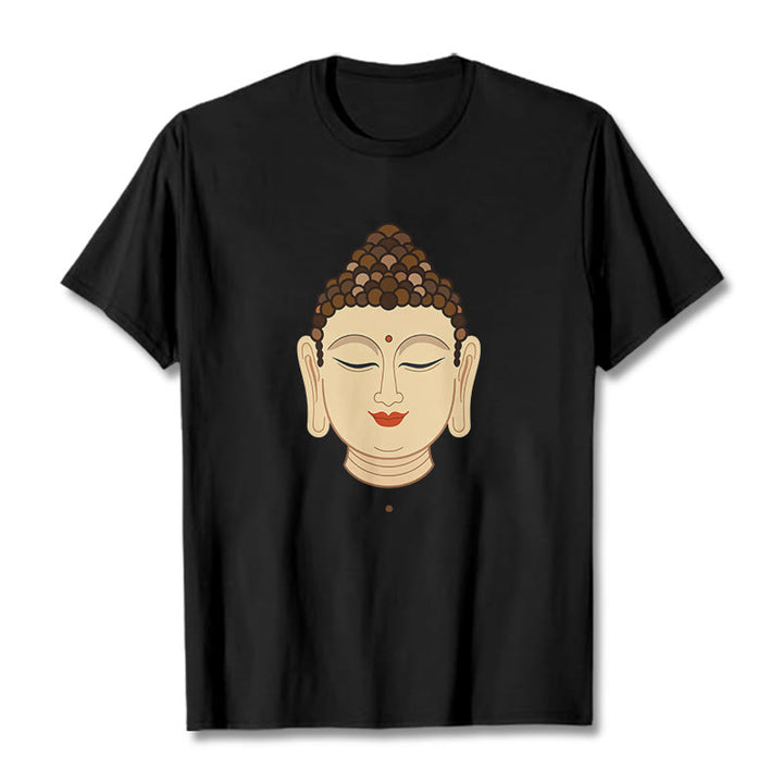 Buddha Stones Meditation Buddha Tee T-Shirt - Schwarz - 2XL - image 5