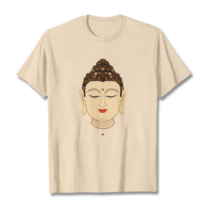 Buddha Stones Meditation Buddha Tee T-Shirt - Biskuit - 2XL - image 0