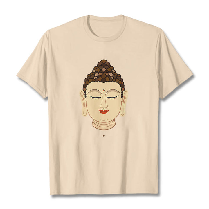 Buddha Stones Meditation Buddha Tee T-Shirt - Biskuit - 2XL - image 0