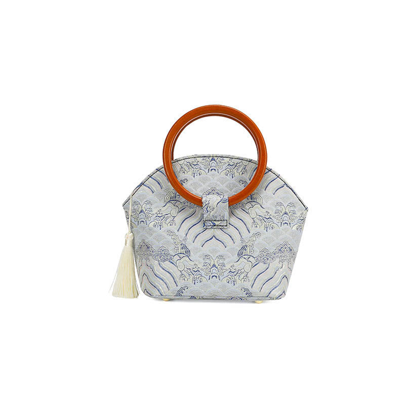 Buddha Stones Glücks-Wolken Shell Print Handtasche - image 2