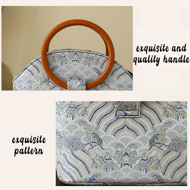 Buddha Stones Glücks-Wolken Shell Print Handtasche - image 6