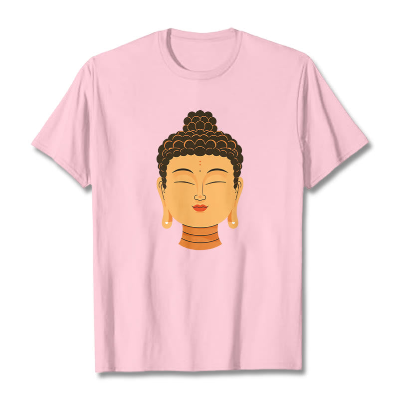Buddha Stones Gesegnetes Meditations-Buddha-T-Shirt - Hellrosa - 2XL - image 10