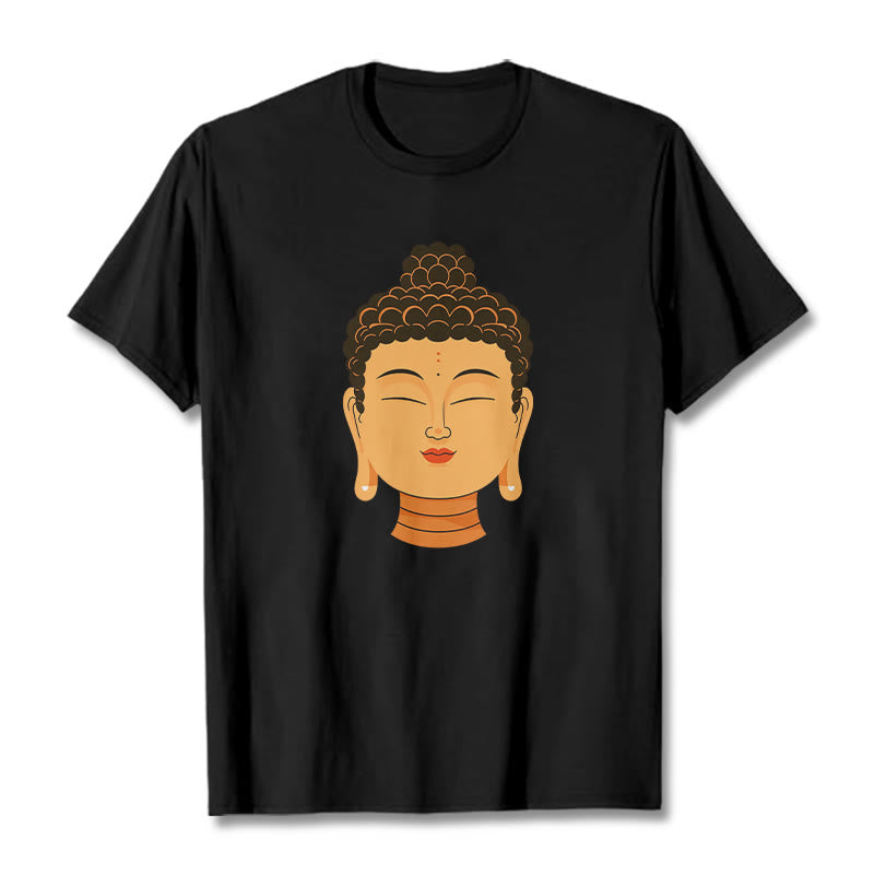 Buddha Stones Gesegnetes Meditations-Buddha-T-Shirt - Schwarz - 2XL - image 5