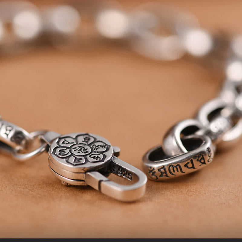 Buddha Stones Armband aus 925er Sterlingsilber mit sechs wahren Worten – Weisheit und Ruhe - image 10