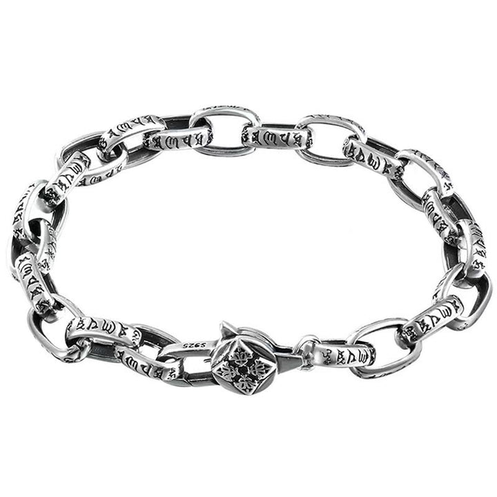 Buddha Stones Armband aus 925er Sterlingsilber mit sechs wahren Worten – Weisheit und Ruhe - image 11