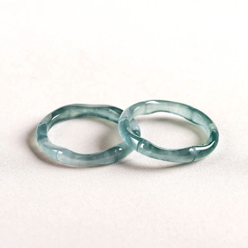 Buddha Stones Ring aus natürlichem Jade und Bambus – Symbol für Wohlstand und Fülle - image 11