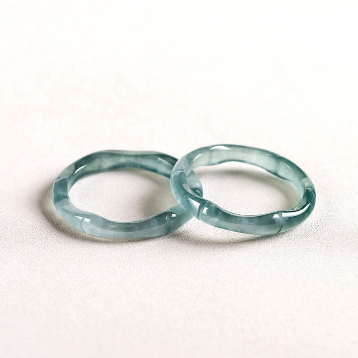 Buddha Stones Ring aus natürlichem Jade und Bambus – Symbol für Wohlstand und Fülle - image 11