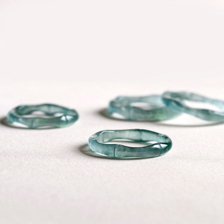 Buddha Stones Ring aus natürlichem Jade und Bambus – Symbol für Wohlstand und Fülle - image 12