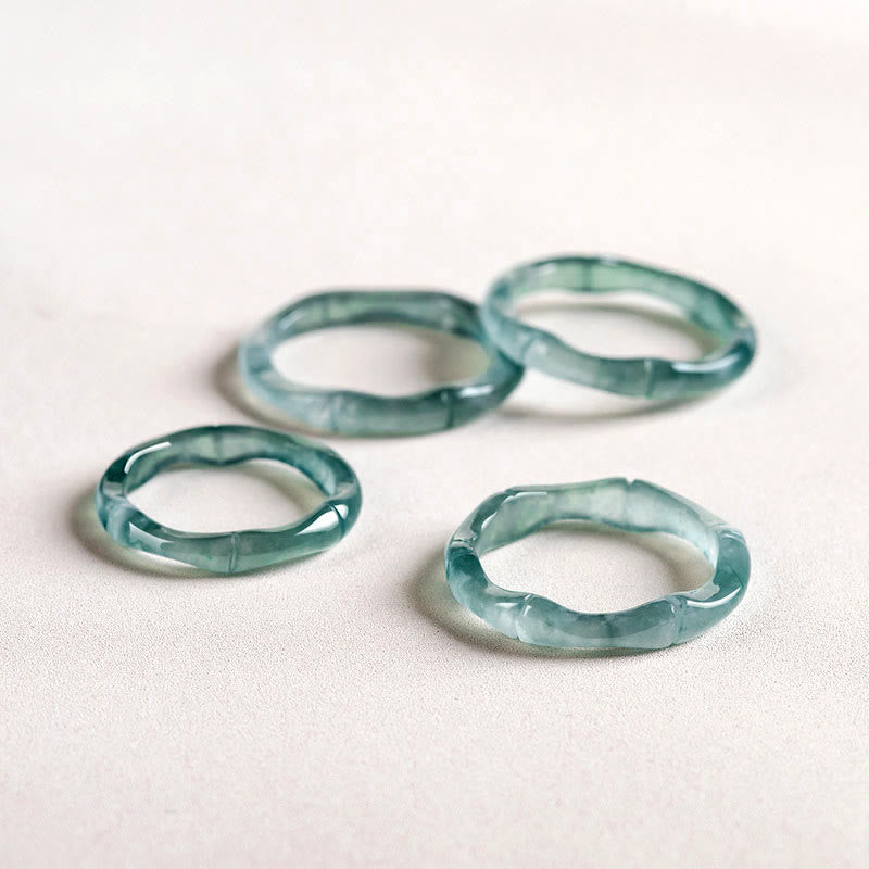 Buddha Stones Ring aus natürlichem Jade und Bambus – Symbol für Wohlstand und Fülle - image 13