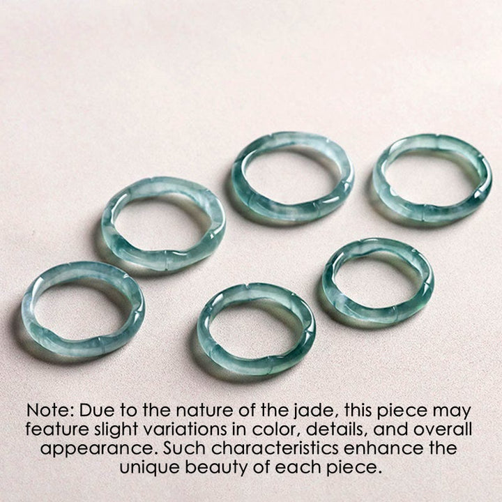 Buddha Stones Ring aus natürlichem Jade und Bambus – Symbol für Wohlstand und Fülle - image 9
