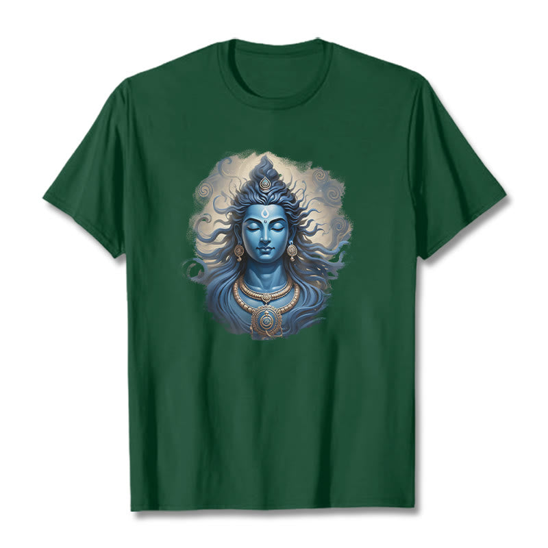 Buddha Stones OM NAMAH SHIVAYA Buddha T-Shirt - Waldgrün - 2XL - image 11
