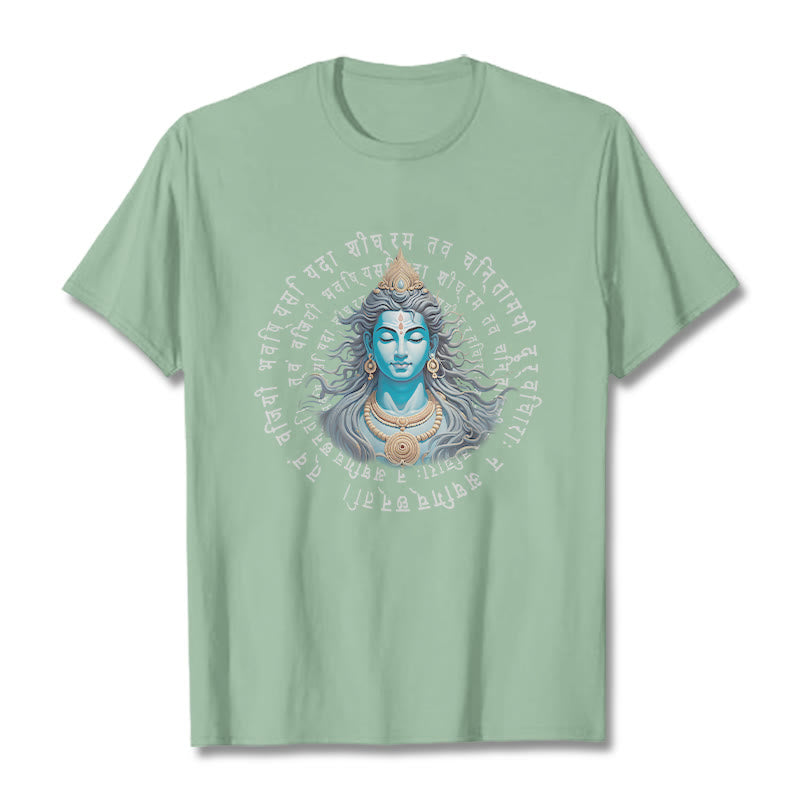 Buddha Stones Sanskrit „Du hast gewonnen, wenn du lernst“ T-Shirt - Hellgrün - 2XL - image 13