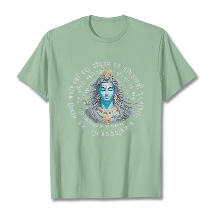Buddha Stones Sanskrit „Du hast gewonnen, wenn du lernst“ T-Shirt - Hellgrün - 2XL - image 13