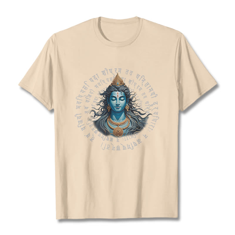 Buddha Stones Sanskrit „Du hast gewonnen, wenn du lernst“ T-Shirt - Biskuit - 2XL - image 7