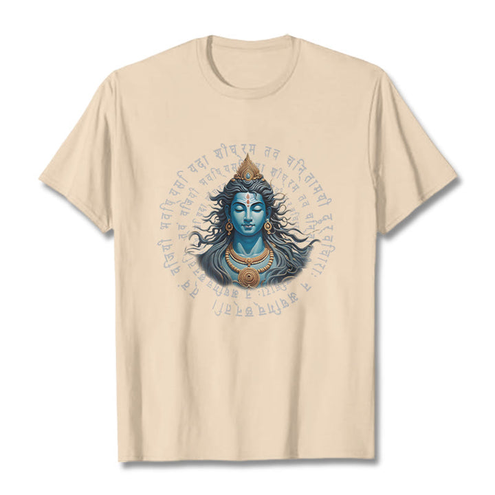 Buddha Stones Sanskrit „Du hast gewonnen, wenn du lernst“ T-Shirt - Biskuit - 2XL - image 7
