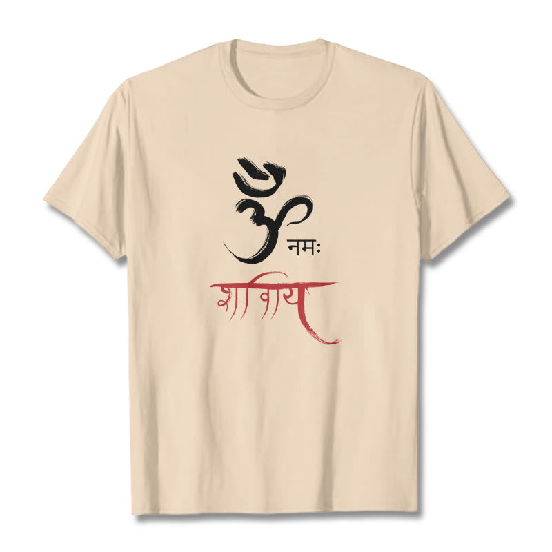 Buddha Stones OM NAMAH SHIVAYA Mantra Sanskrit T-Shirt - Biskuit - 2XL - image 9