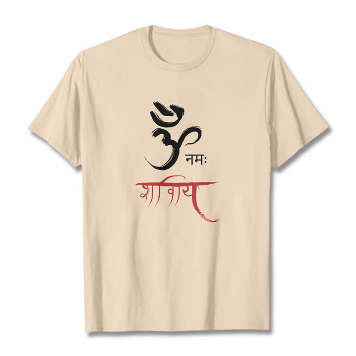 Buddha Stones OM NAMAH SHIVAYA Mantra Sanskrit T-Shirt - Biskuit - 2XL - image 9