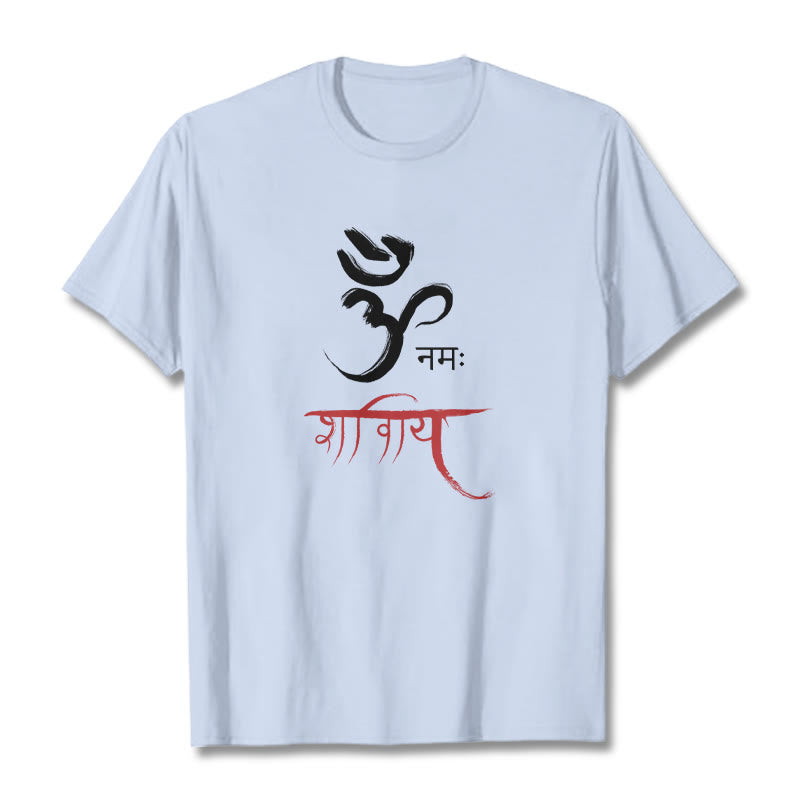 Buddha Stones OM NAMAH SHIVAYA Mantra Sanskrit T-Shirt - Hellcyan - 2XL - image 19