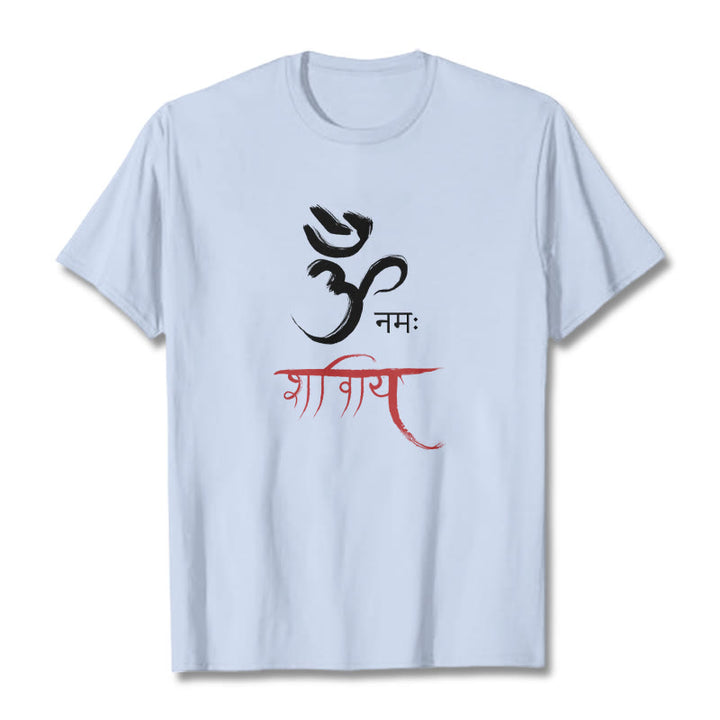 Buddha Stones OM NAMAH SHIVAYA Mantra Sanskrit T-Shirt - Hellcyan - 2XL - image 19