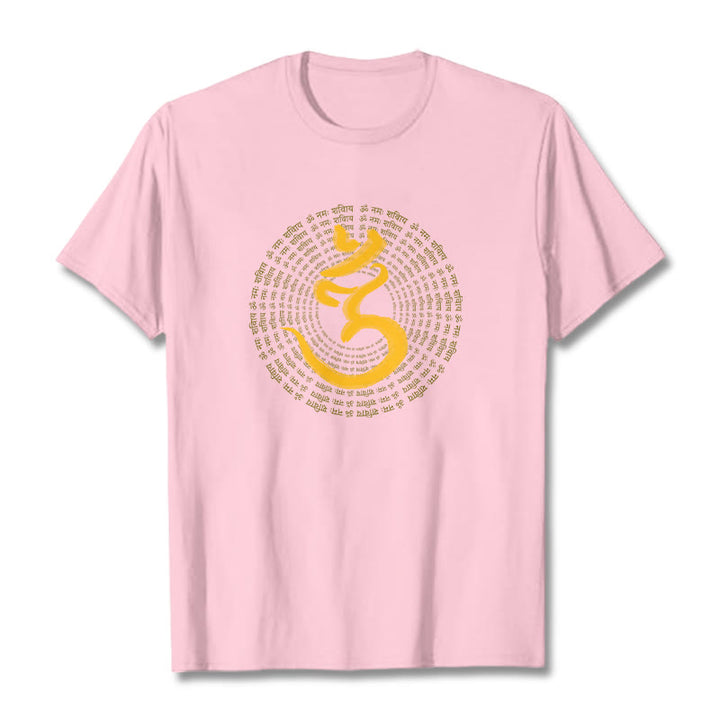 Buddha Stones 108 OM NAMAH SHIVAYA Mantra Sanskrit T-Shirt - Hellrosa - 2XL - image 12