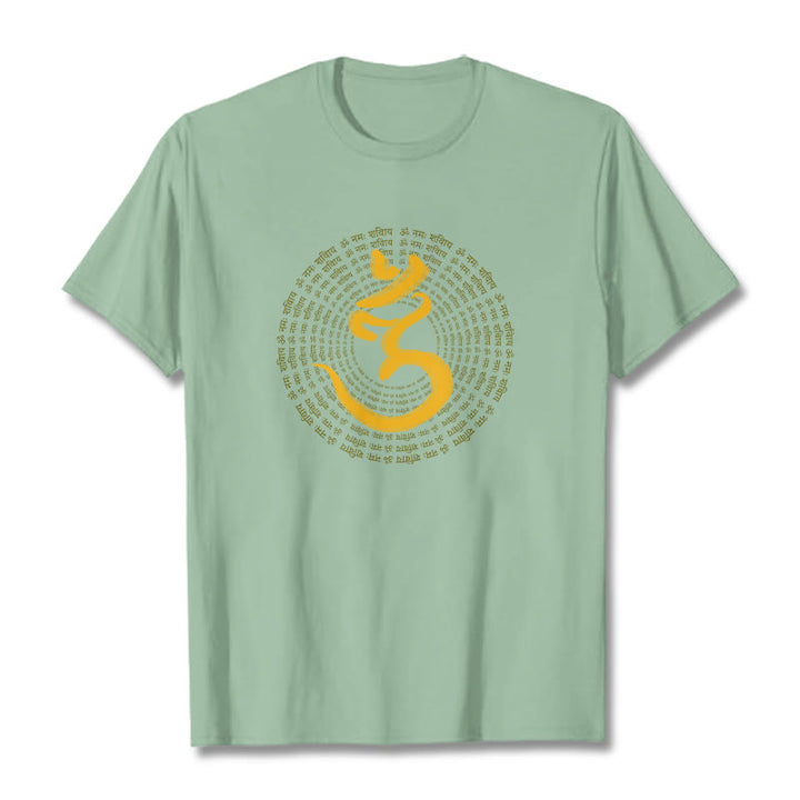 Buddha Stones 108 OM NAMAH SHIVAYA Mantra Sanskrit T-Shirt - Hellgrün - 2XL - image 16