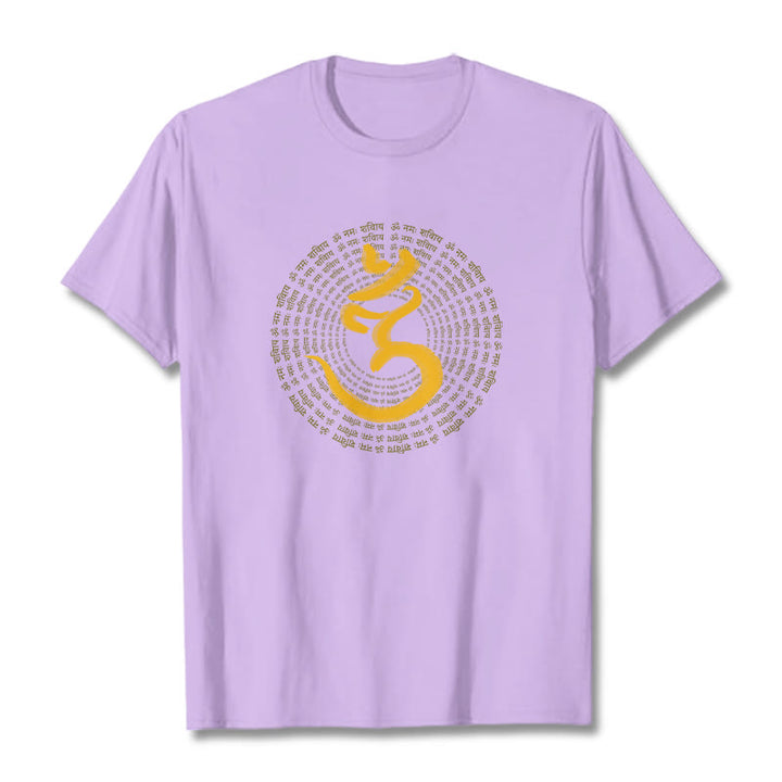 Buddha Stones 108 OM NAMAH SHIVAYA Mantra Sanskrit T-Shirt - Pflaume - 2XL - image 14