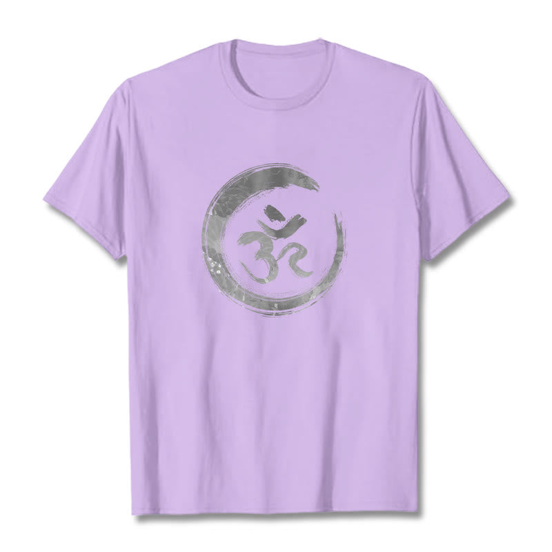 Buddha Stones OM Mantra Sanskrit T-Shirt - Pflaume - 2XL - image 15