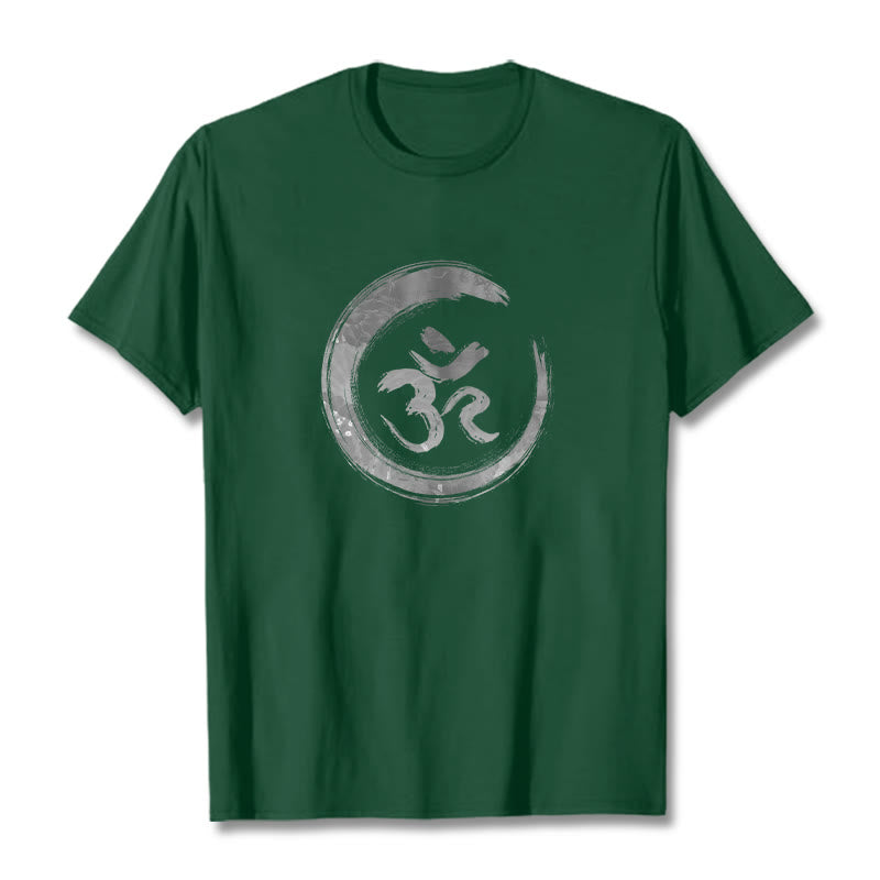 Buddha Stones OM Mantra Sanskrit T-Shirt - Waldgrün - 2XL - image 9