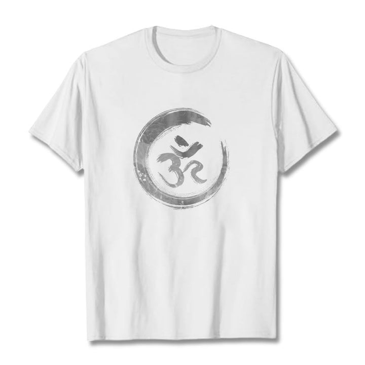 Buddha Stones OM Mantra Sanskrit T-Shirt - Weiß - 2XL - image 4