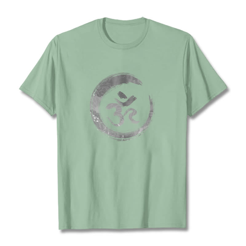 Buddha Stones OM Mantra Sanskrit T-Shirt - Hellgrün - 2XL - image 13