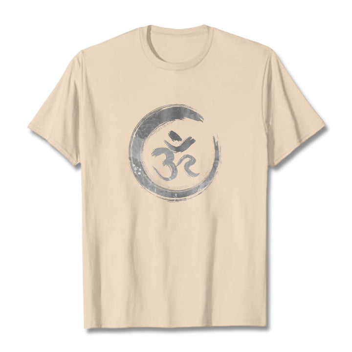 Buddha Stones OM Mantra Sanskrit T-Shirt - Biskuit - 2XL - image 7