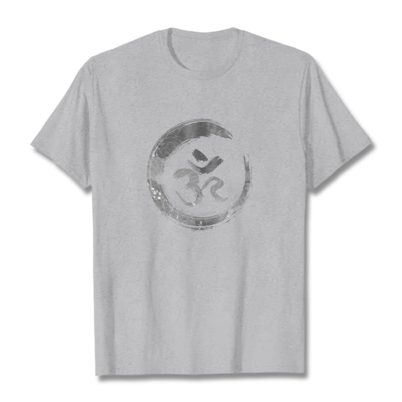 Buddha Stones OM Mantra Sanskrit T-Shirt - Hellgrau - 2XL - image 18