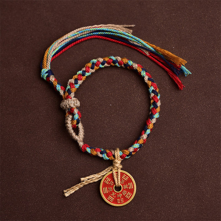 Buddha Stones Handgefertigtes Bagua-Harmonie-Armband aus mehrfarbigem Seil - image 1