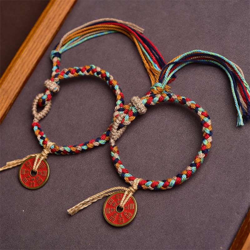 Buddha Stones Handgefertigtes Bagua-Harmonie-Armband aus mehrfarbigem Seil - image 4