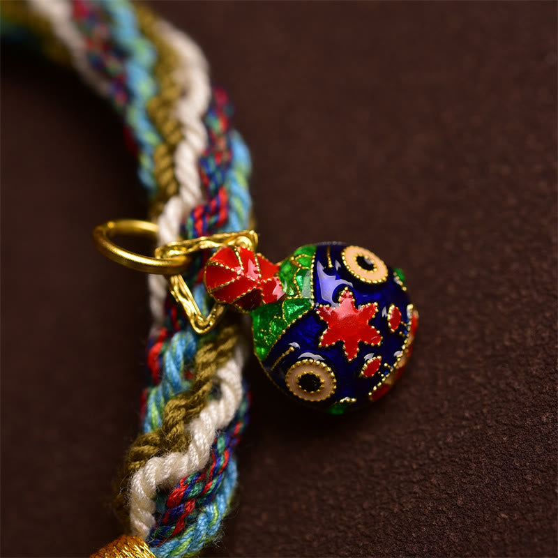 Buddha Stones Handgefertigtes Armband aus Gold mit verschlingender Bestie, Familienheilung und Reinkarnation durch geflochtenen Knoten - image 4