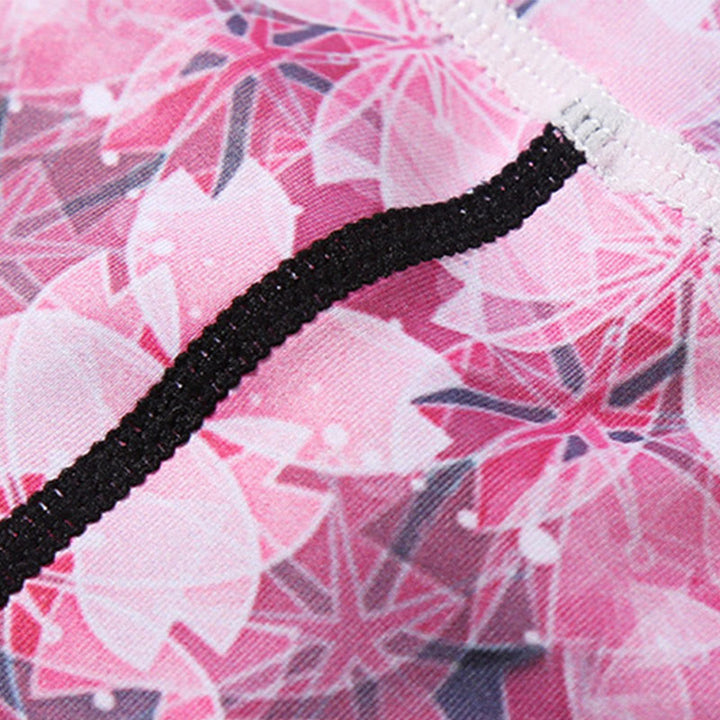 Buddha Stones Kirschblüten Sakura Linien Print Sport Yoga Cropped Leggings Damen Yoga Capri Hosen - image 6