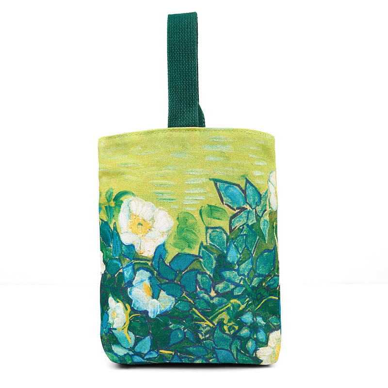 Buddha Stones Rosen Leinwand Handtasche - image 3