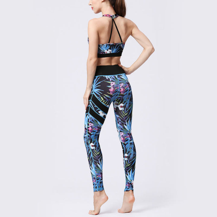 Buddha Stones Blumenblätter Drucken Sport Übung Fitness Hohe Taille Leggings Damen Yoga Hosen - image 24